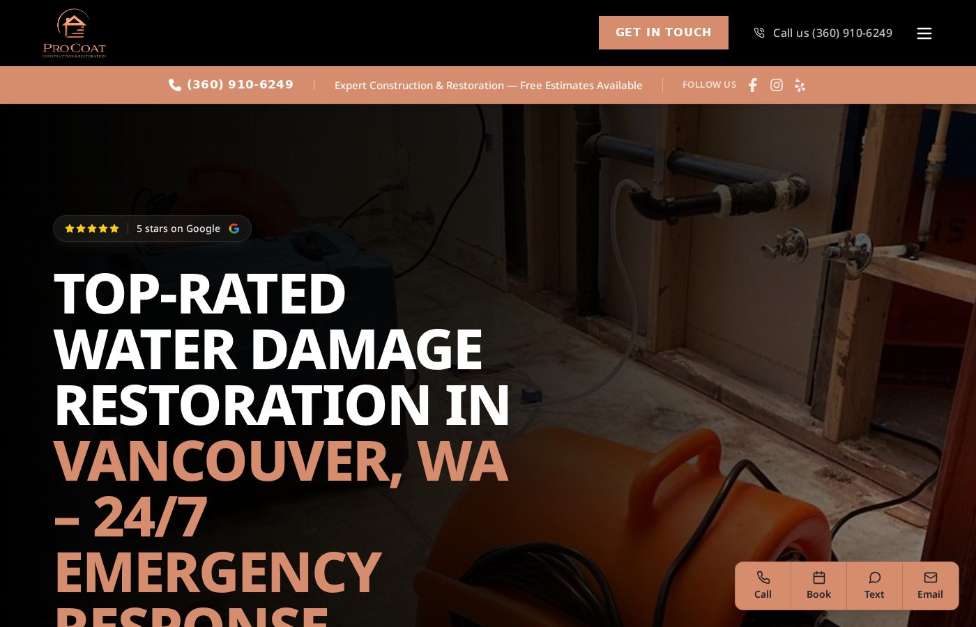 ProCoat Construction website